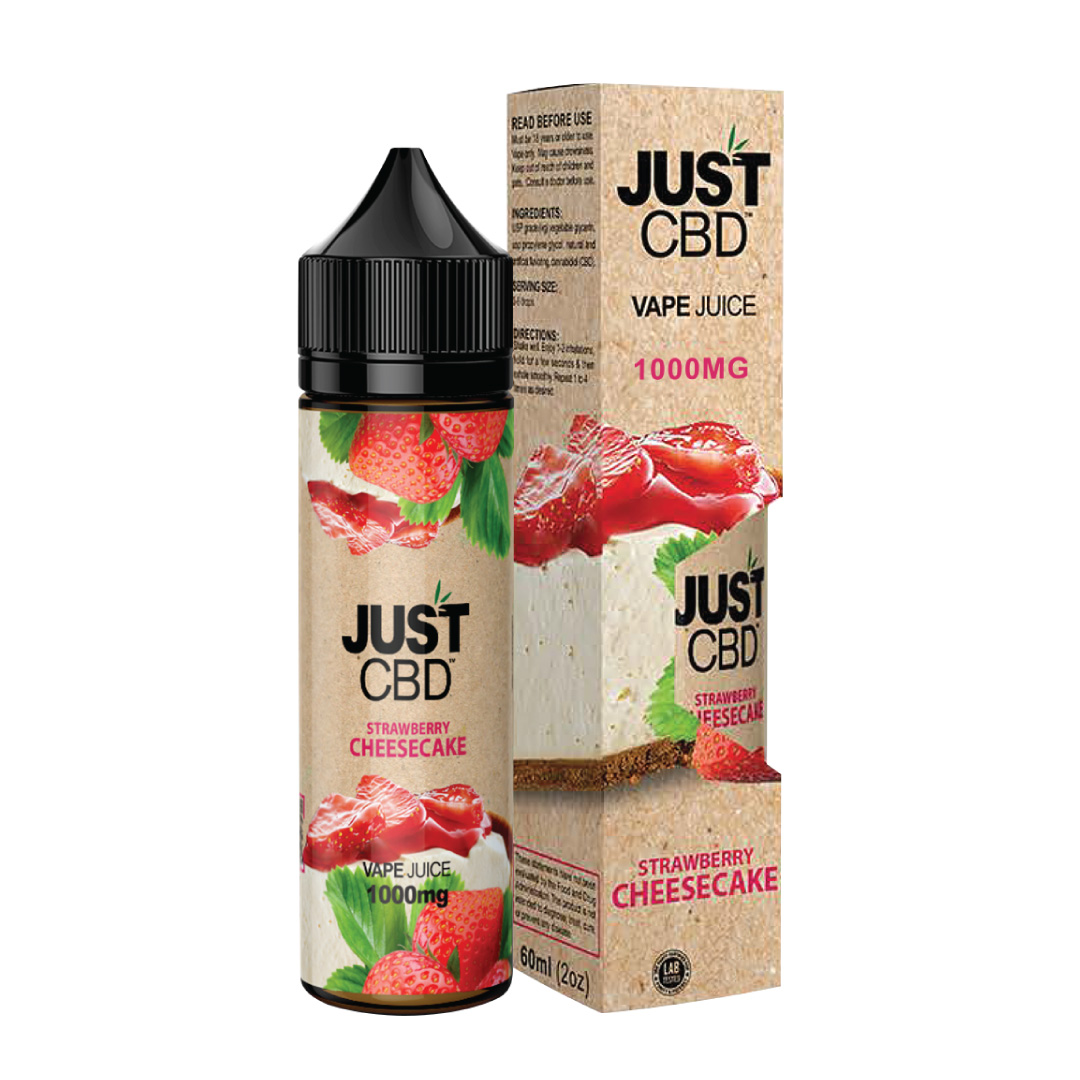 Aceites para vapeo sabor Cheesecake de Fresa / Strawberry Cheesecake CBD Vape Juice1000 mg