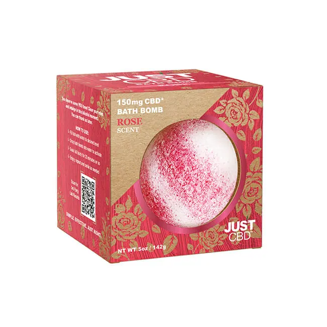 Jabón para ducha aroma a rosas / CBD Rose Bath Bomb150 mg